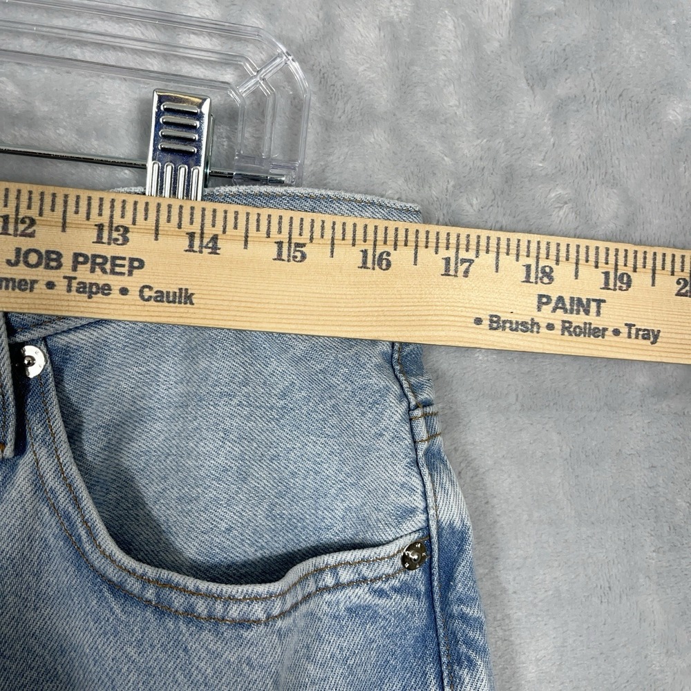 FRAME Womens Le Low Baggy Wide Leg Jeans Ettie Grind Light Wash 30 Button Fly - Picture 4 of 10